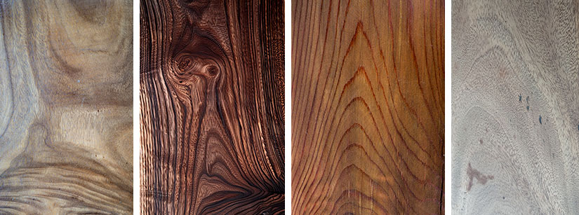 Tipos madera puertas Chapas de madera de diferentes tipos para fabricar puertas y muebles.