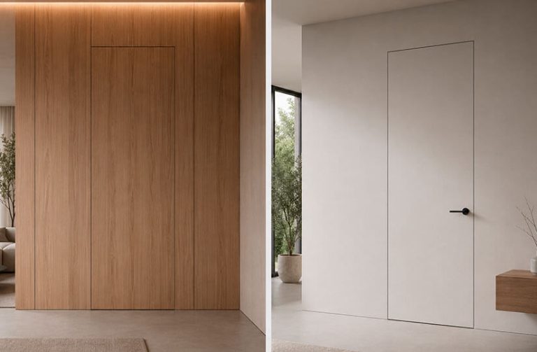 Diferencias entre puerta oculta y puerta enrasada